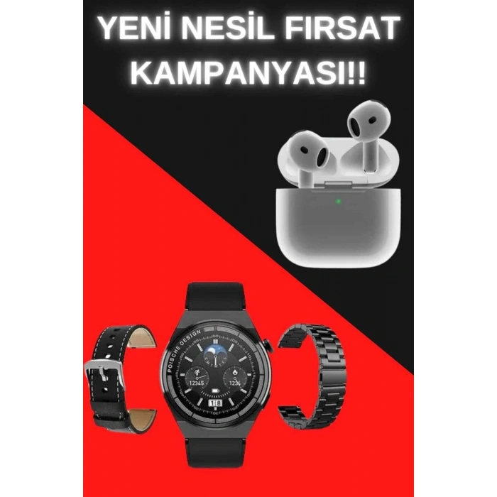 Akıllı Saat Ve Kulaklık Seti Bildirim Görme Arama Cevaplama Anc Özelliği