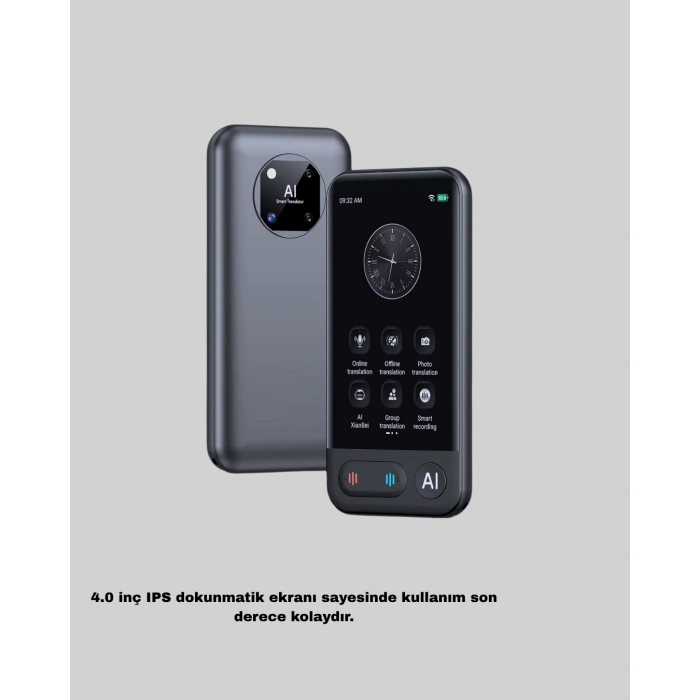 Akıllı Taşınabilir Tercüman – 17 Çevrimdışı, 139 Çevrimiçi Dil Desteği