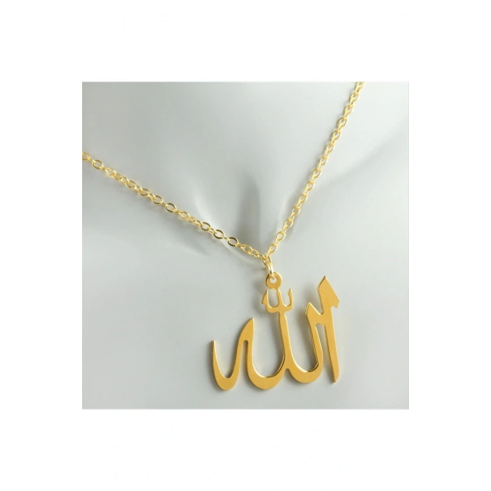 Allah Yazılı Uçlu Kolye