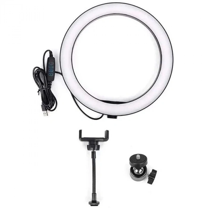 Ally 10 İnch  Halka Led Tripod(1.30m)youtuber Video Selfie Stüdyo Makyaj Işığı