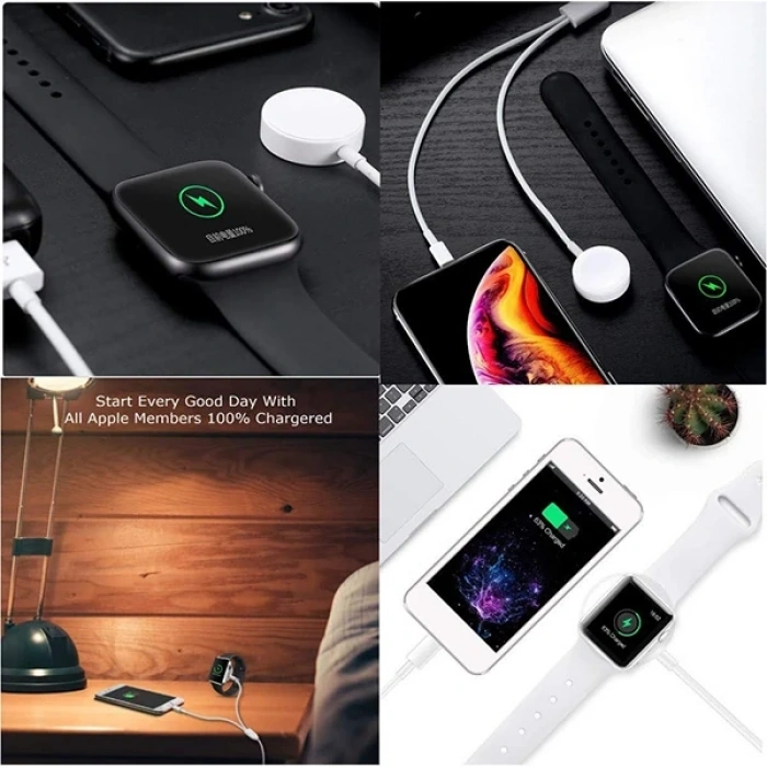 Ally 2in1 Apple Watch Şarj- İphone Usb Şarj Kablosu-(5775)