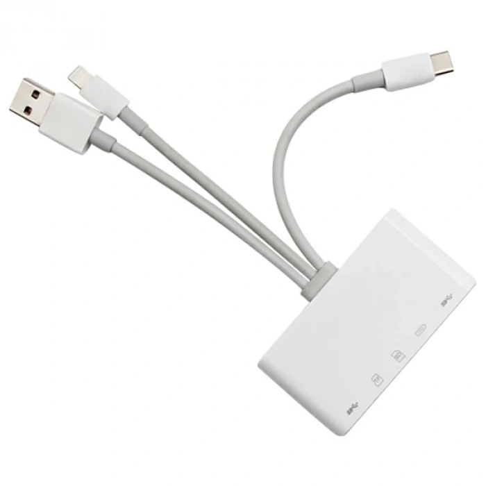 Ally 3 İn1  İphone+usb C+ Usb A Kamera Okuyucu Kart Okuyucu