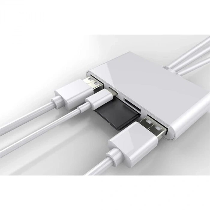 Ally 3 İn1  İphone+usb C+ Usb A Kamera Okuyucu Kart Okuyucu