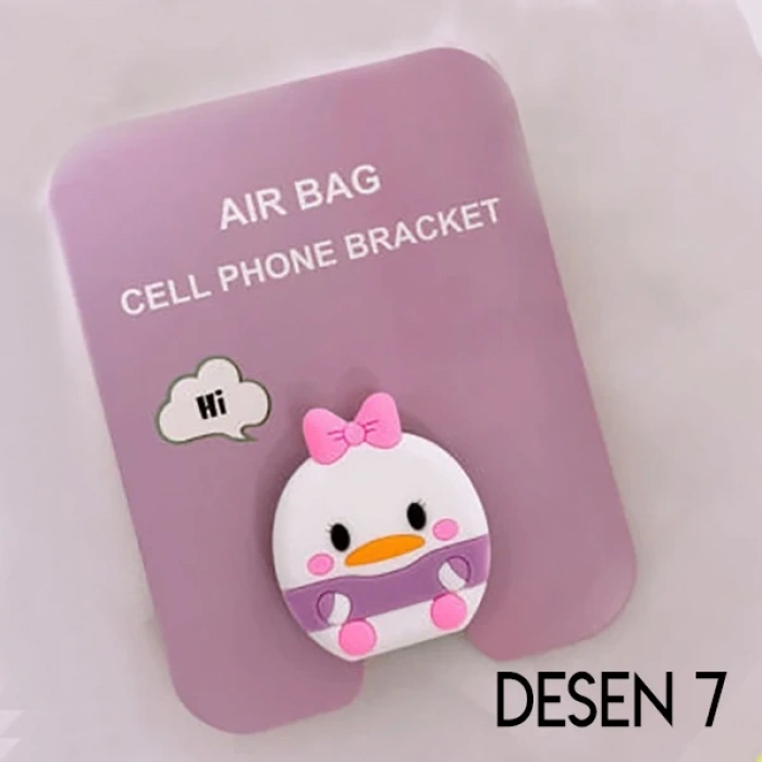 Ally 3d Sevimli Hayvanlar Pop Stand Telefon Tutucu