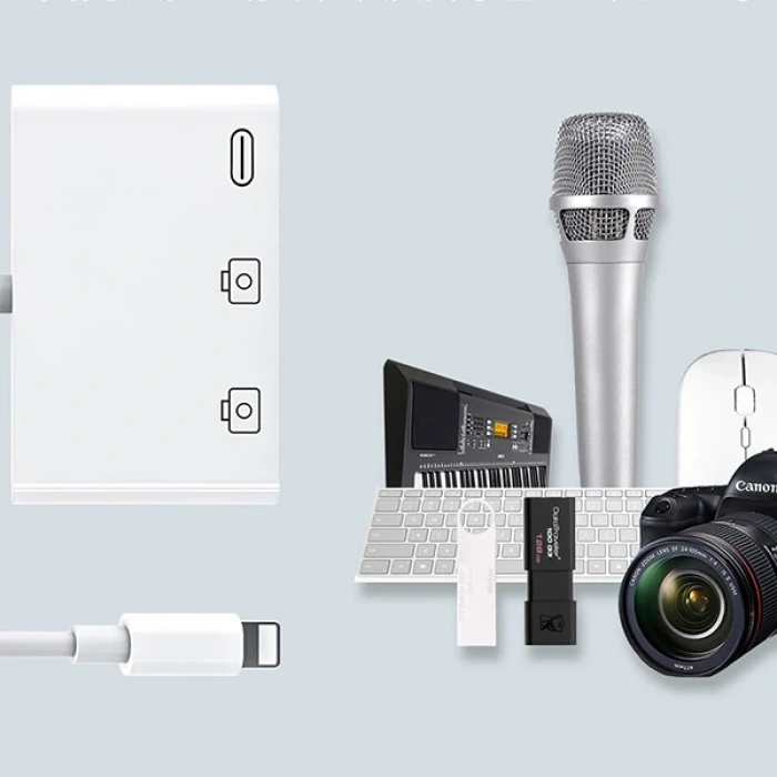 Ally 3in1 İphone/ipad Lightning To Usb Kamera Okuyucu-(5775)