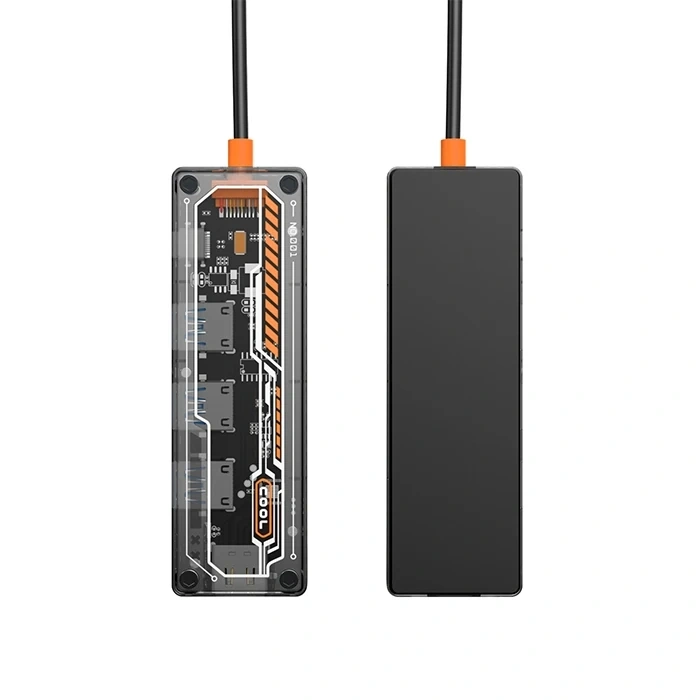 Ally 5in1 Type-c To Usb3.0 + Usb2.0 *2 + Type-c Pd 100w + Hdmı Çoğaltıcı Transparan Hub