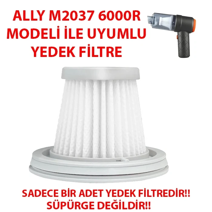Ally 6000r Araç Süpürgesi İçin Yedek Filtre
