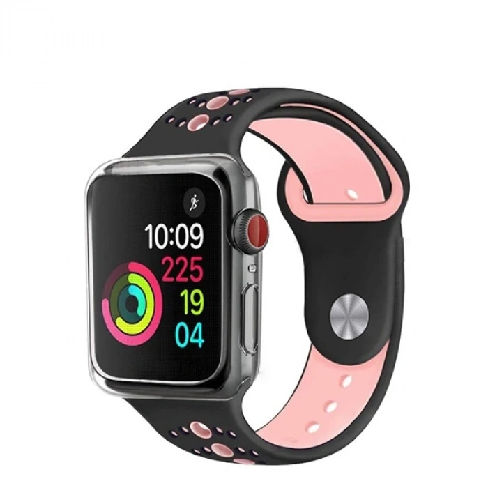 Ally Apple İwatch  44mm 360 Koruma Ultra Slim Silikon Kılıf