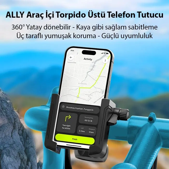Ally Crown Gidon Bağlantılı Bisiklet Ve Motosiklet Telefon Tutucu