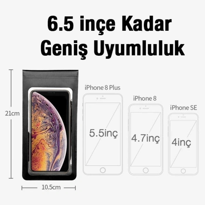 Ally F1-c Su Geçirmez Bisiklet Gidon Telefon Tutucu