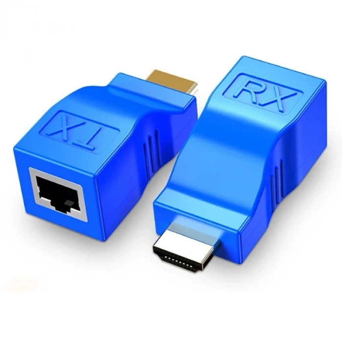 Ally Hdmi Extender 4k 3d Rj45 Cat6 Ile 30m Hdmi Uzatıcı-(5775)