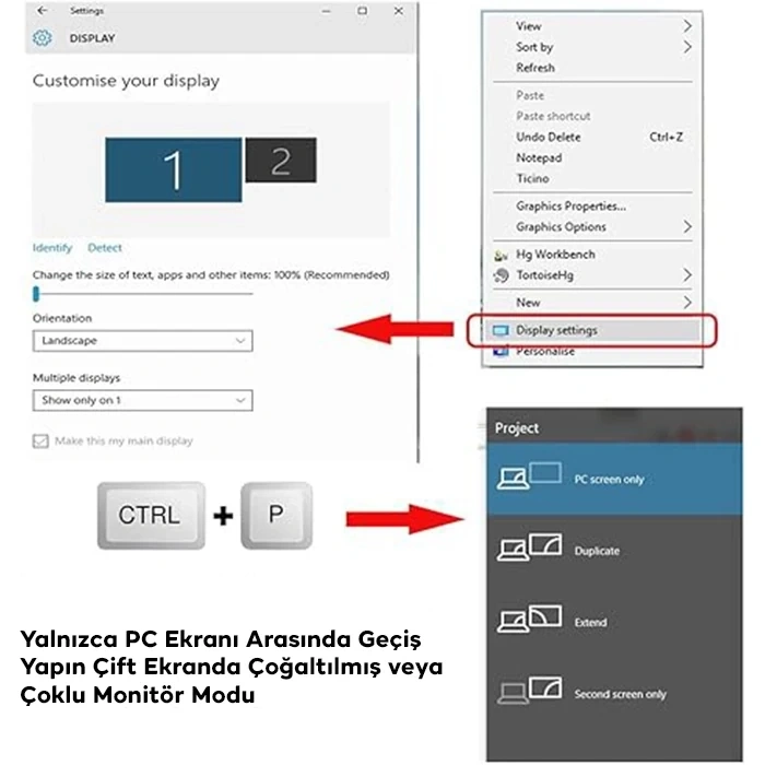Ally Hdmı To Hdmı 8k 2.1uhd Mıknatıs Başlıklı Çevirici Otg Adaptör