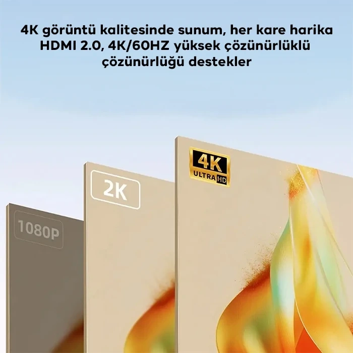 Ally Hdmı To Type-c 4k 60hz Mıknatıs Başlıklı Çevirici Otg Adaptör