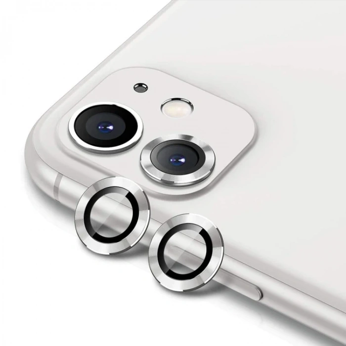 Ally İphone 11  6.1 3d  Metal Çerçeveli Kamera Lens Koruyucu