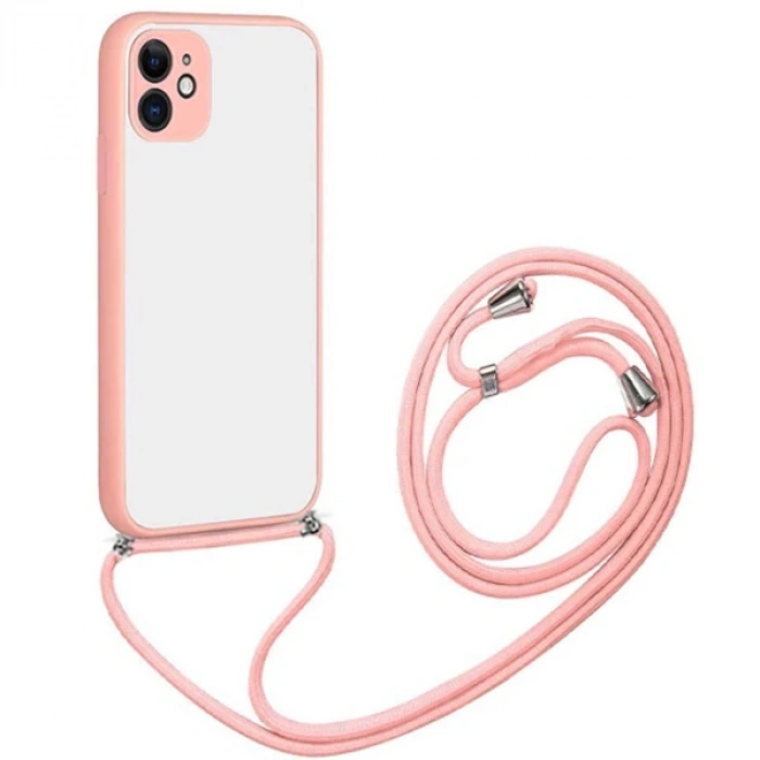 Ally İphone 11 6.1 Askılı Koruyucu Silikon Kılıf-(5775)