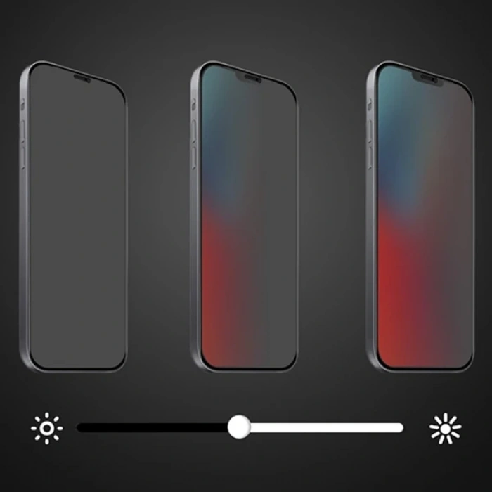 Ally İphone 12 Mini 5.4 3d Full Privacy Gizlilik Cam Ekran Koruyucu