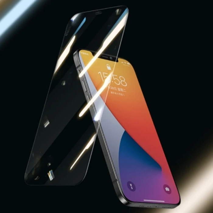 Ally İphone 12 Pro Max 6.7-inch Tempered Cam Ekran Koruyucu-(5775)