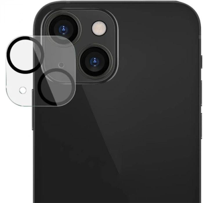 Ally İphone 13-13 Mini 3d Full Tempered Glass Cam Kamera Koruyucu