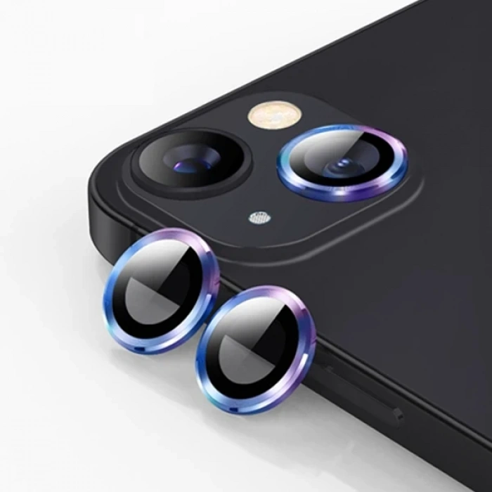 Ally İphone 13 - 13 Mini 3d Metal Çerçeveli Kamera Lens Koruyucu