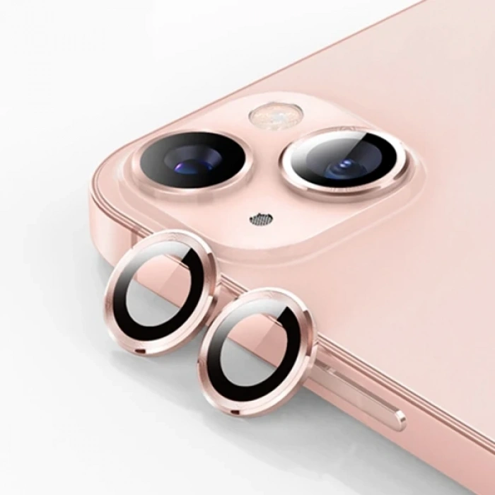 Ally İphone 13 - 13 Mini 3d Metal Çerçeveli Kamera Lens Koruyucu