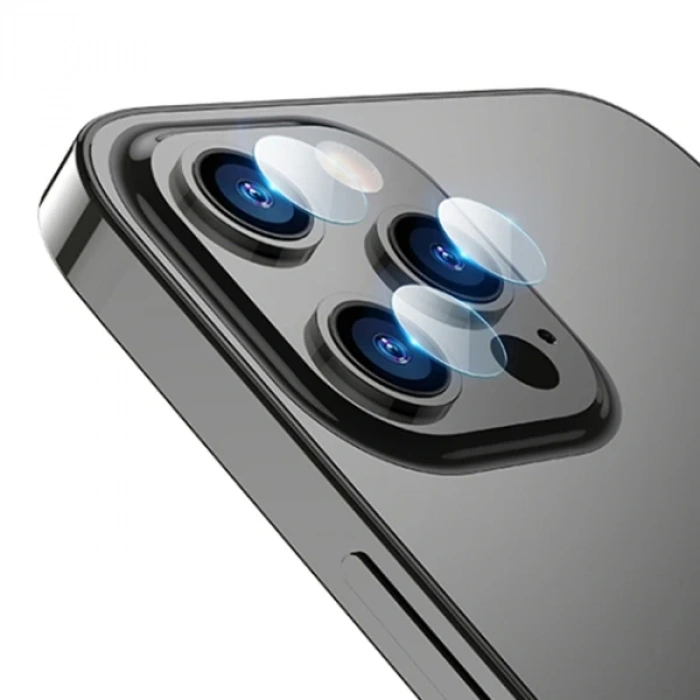 Ally İphone 13 Pro-13 Pro Max Tempered Glass Cam Kamera Koruyucu