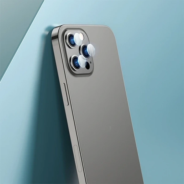 Ally İphone 13 Pro-13 Pro Max Tempered Glass Cam Kamera Koruyucu