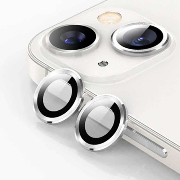 Ally İphone 14-14 Plus 3d Metal Çerçeveli Kamera Lens Koruyucu