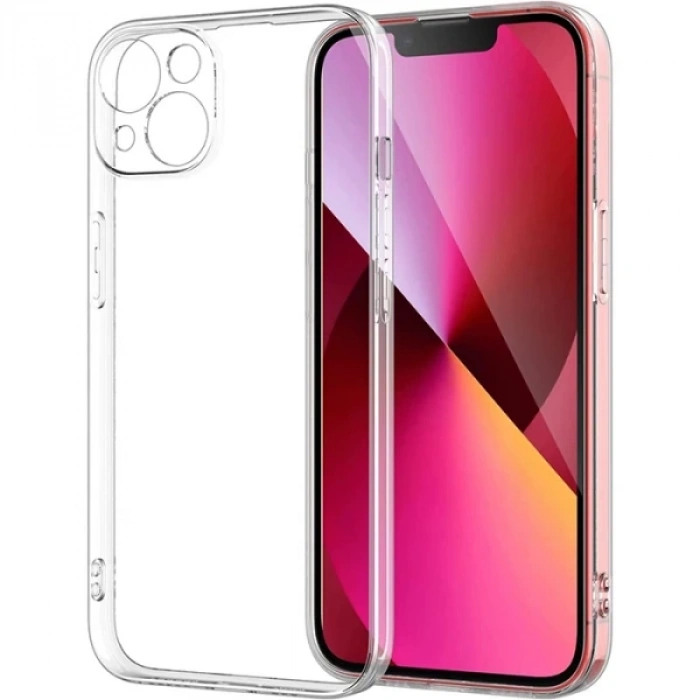 Ally İphone 14 Plus 6.7inç Crystal Clear Kamera Korumalı Sert Pc Kılıf-(5775)