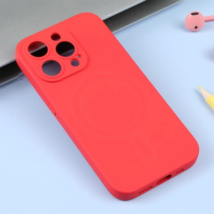 Ally İphone 14 Pro 6.1inç Liquid Silica Magsafe Uyumlu Silikon Kılıf
