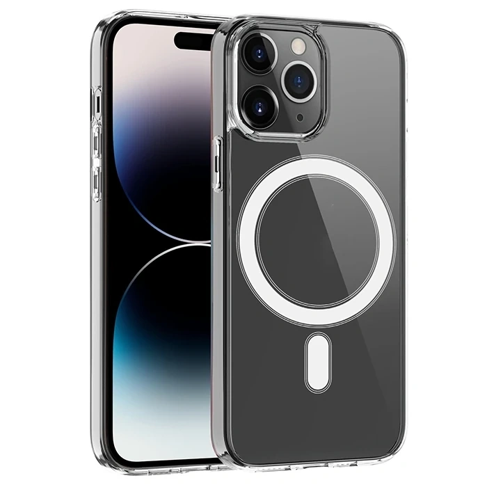 Ally İphone 14 Pro 6.1inç Magsafe Uyumlu Manyetik Sert Silikon Kılıf