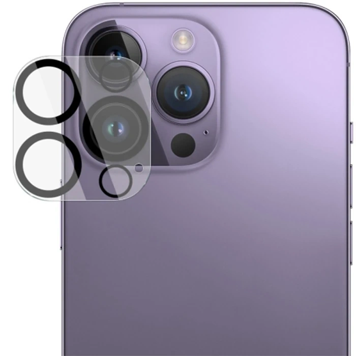 Ally İphone 15 Pro-15 Pro Max Full Tempered Kamera Lens Koruma Camı-(5775)
