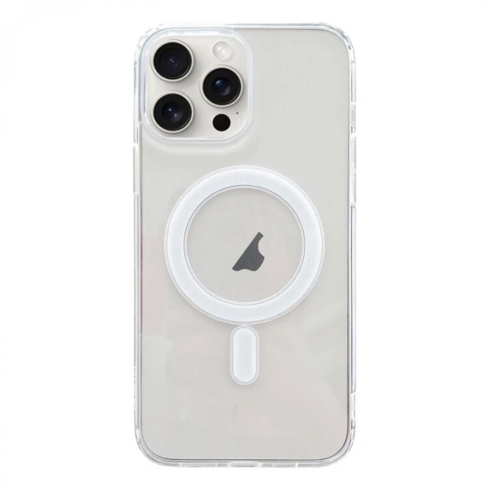 Ally İphone 15 Pro Max Magsafe Uyumlu Manyetik Şeffaf Silikon Kılıf