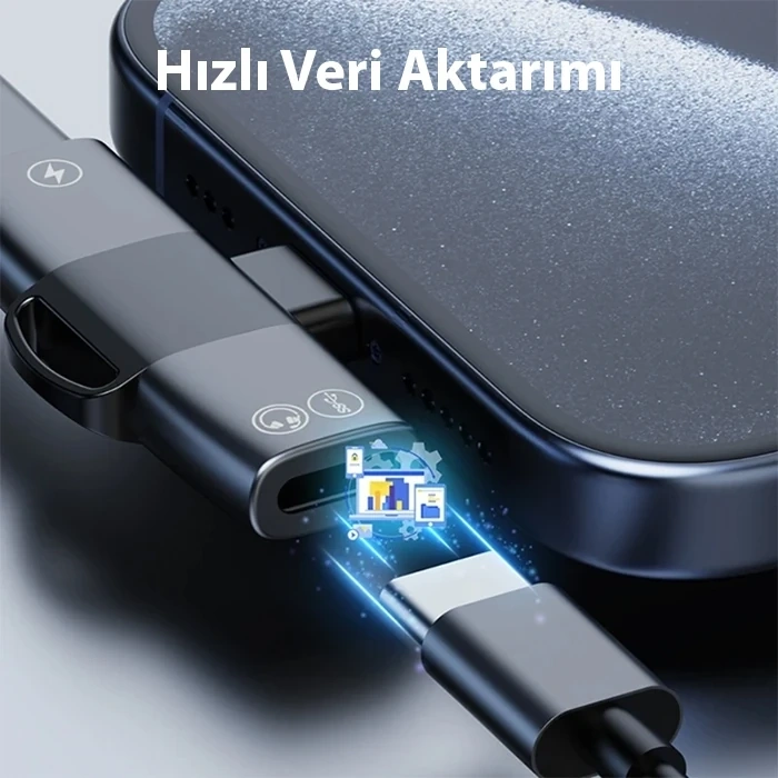 Ally Mini 2in1 Type-c To Type-c Kulaklık + Şarj Adaptöru