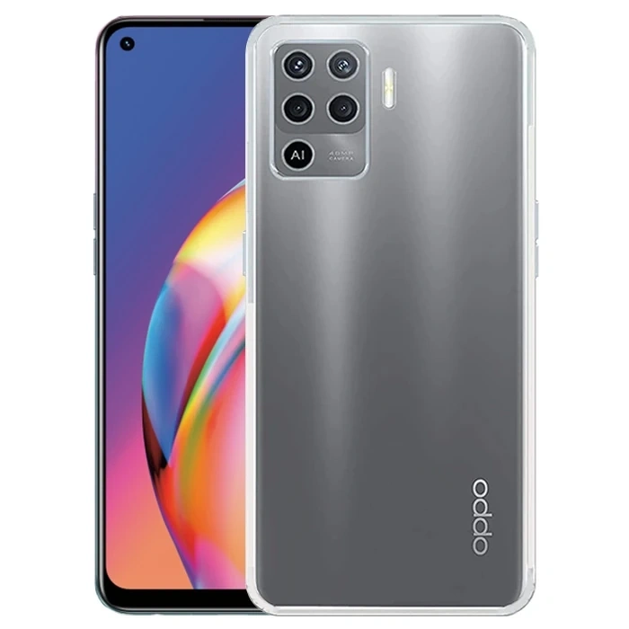 Ally Oppo F19 Pro Kılıf Kamera Korumalı Ultra İnce Şeffaf Silikon Kılıf