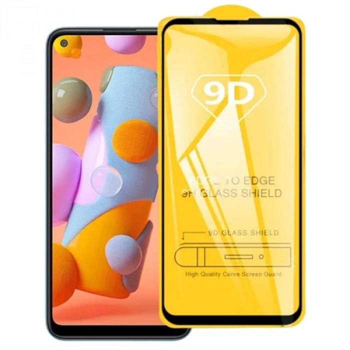 Ally Sm Galaxy A11 9d Full Glue Tempered Cam Ekran Koruyucu