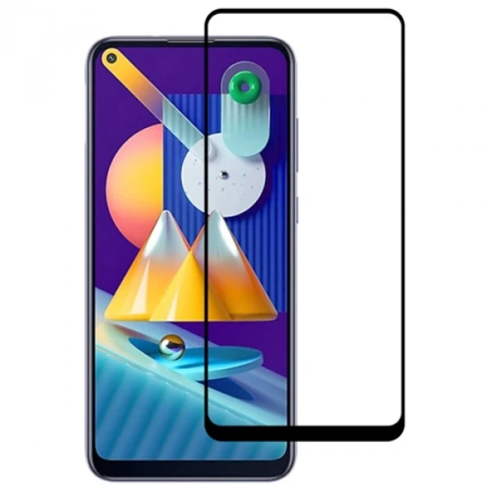 Ally Sm Galaxy M11  Full Glue Tempered Cam Ekran Koruyucu