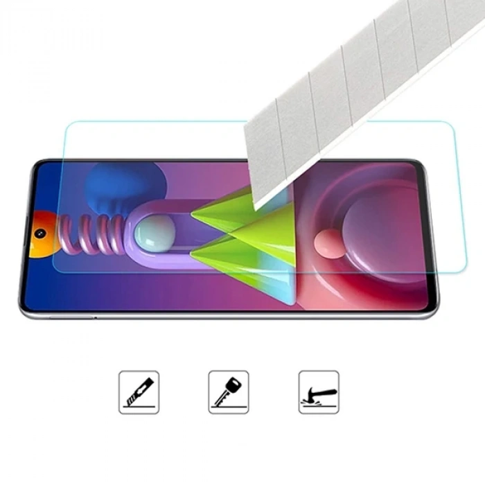 Ally Sm Galaxy M51 Tempered Kırılmaz Cam Ekran Koruyucu