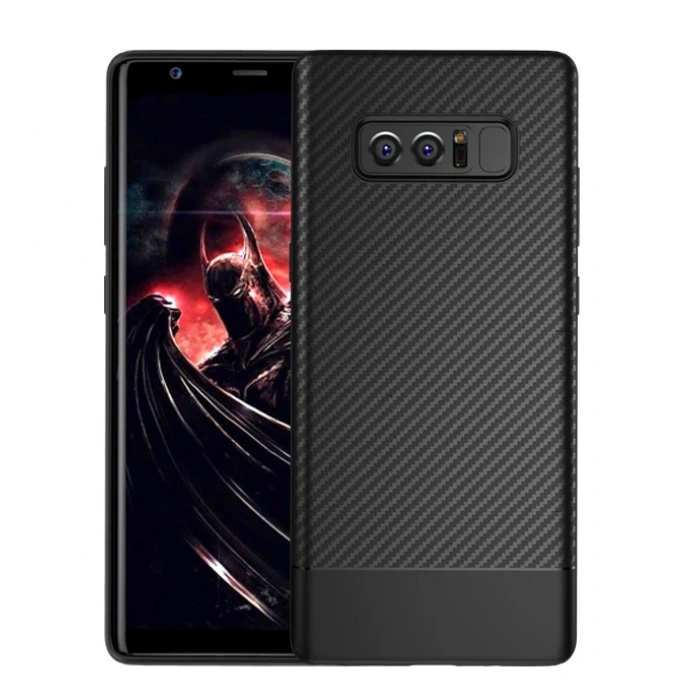 Ally Sm Galaxy Note 8 Carbon Fiber Dokulu Premium Soft Silikon Kılıf