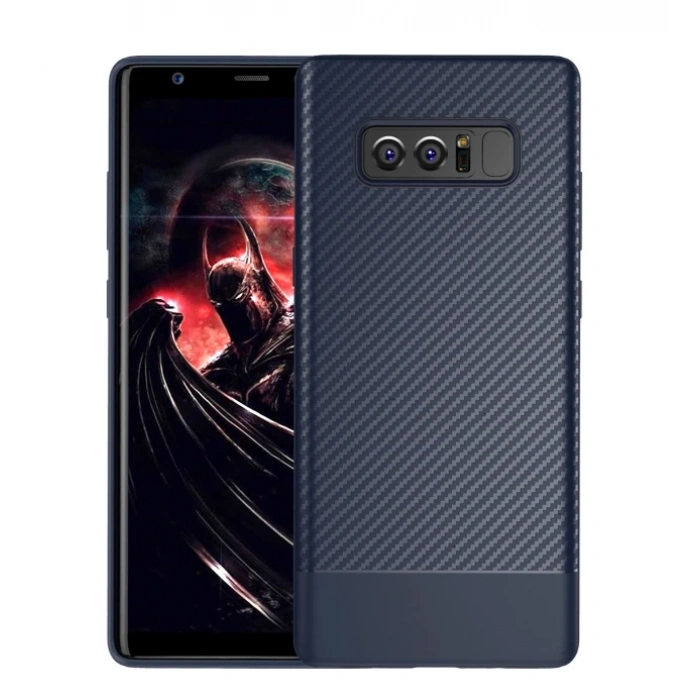 Ally Sm Galaxy Note 8 Carbon Fiber Dokulu Premium Soft Silikon Kılıf