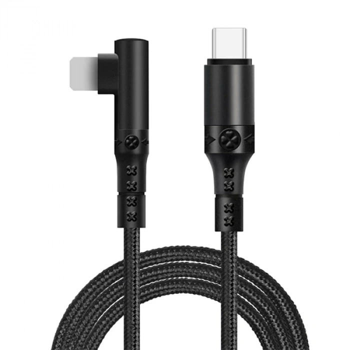 Ally Type-c To İphone 20w Lightning Hızlı Şarj Kablosu Oyuncu 90 Derece Kablo