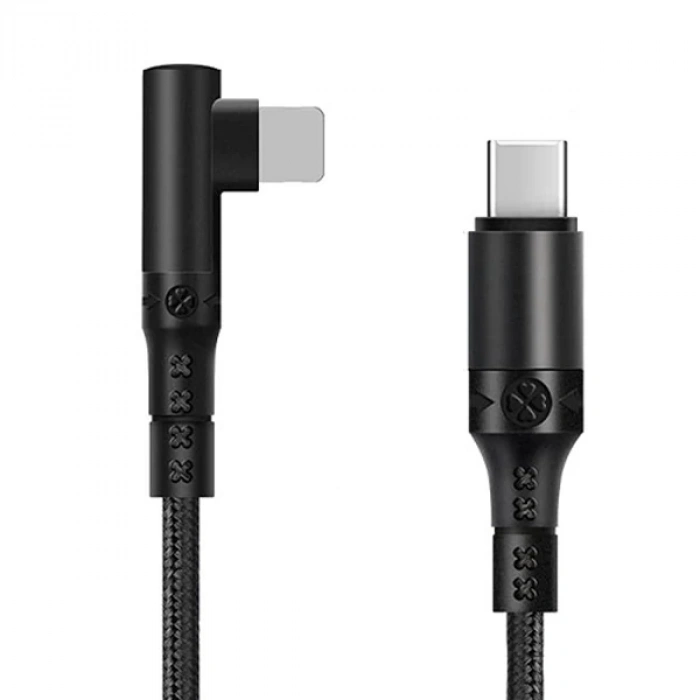 Ally Type-c To İphone 20w Lightning Hızlı Şarj Kablosu Oyuncu 90 Derece Kablo