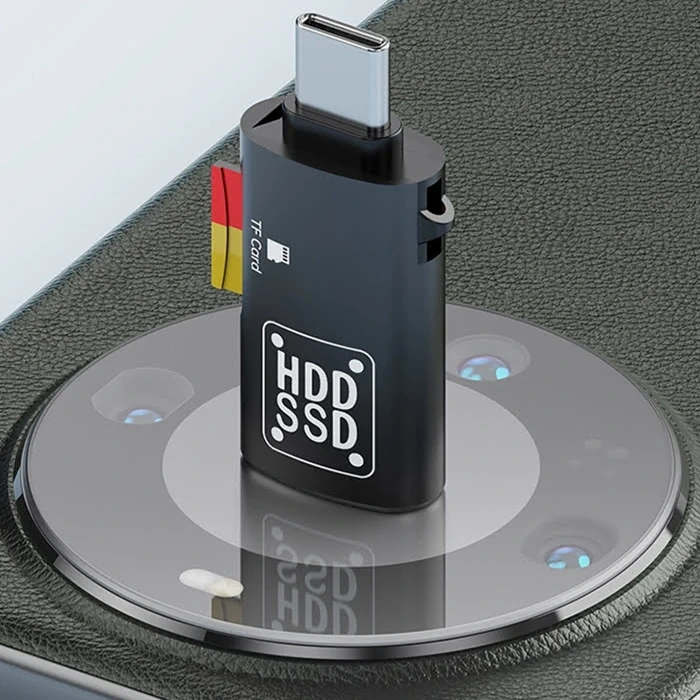 Ally Type-c To Usb + Tf Kart Çevirici Otg Adaptör-(5775)