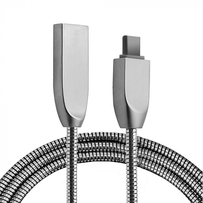Ally Usb Type-c Zinc Alloy Dayanıklı 24 A Metal Usb Kablo