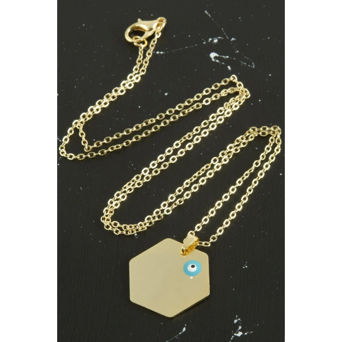 Altıgen İsim Yazılabilir Kolye