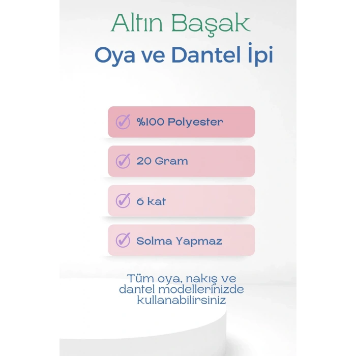 Altınbaşak Oya ve Dantel İpi 20 gr -  - No: 063