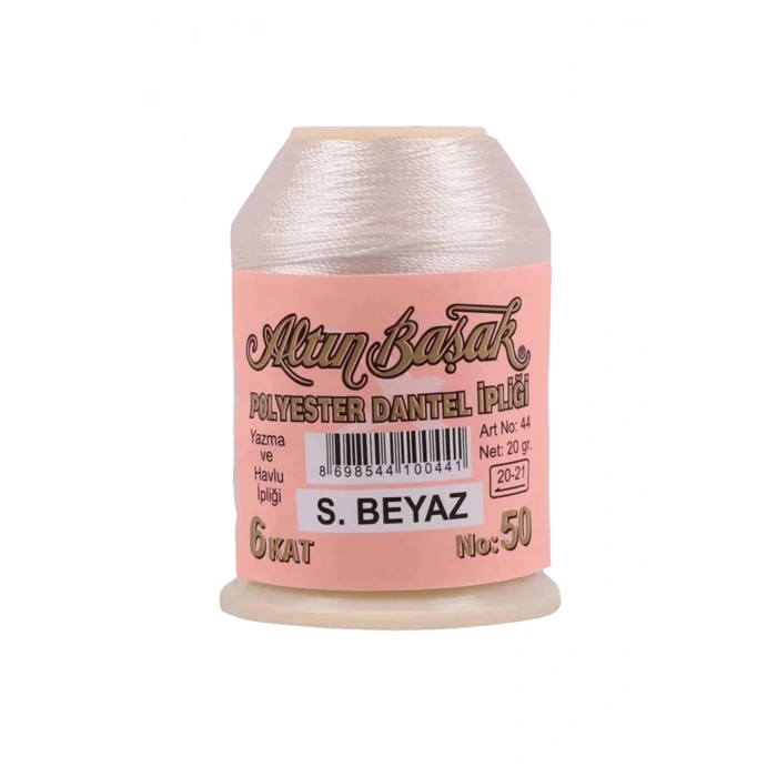Altınbaşak Oya ve Dantel İpi 20 gr -  - No: Ş.BEYAZ