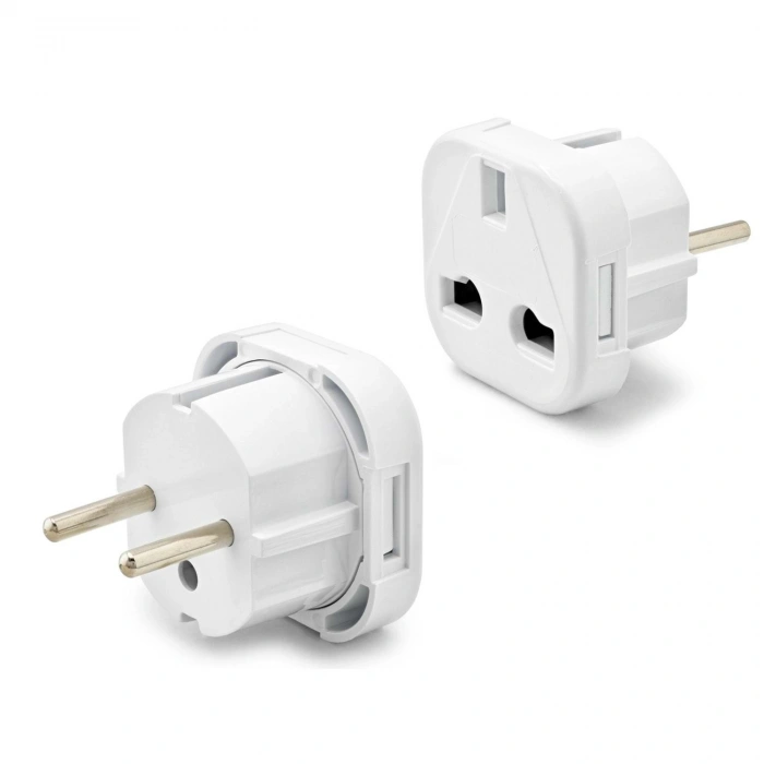 Amerikan-İngiliz Fiş Adaptörü Beyaz FIS003