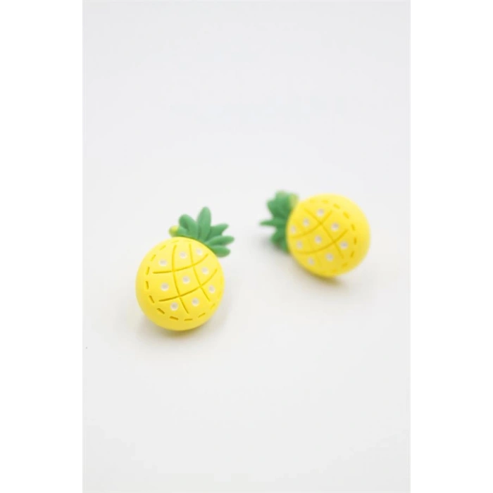 Ananas Hamur Küpe - ÇOK RENKLİ