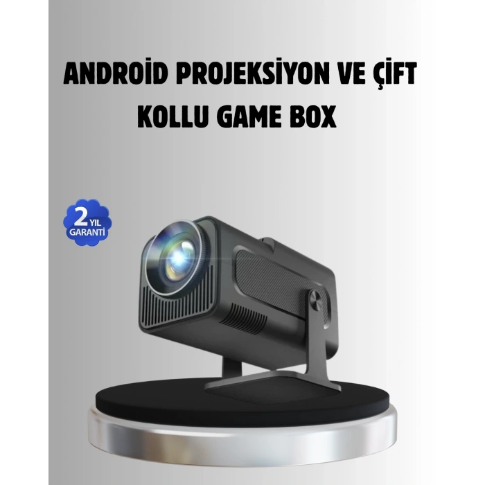 Android Projeksiyon Game Box – 1280x720p Hd Çözünürlük, Bluetooth,hdmı Ve Usb Girişli