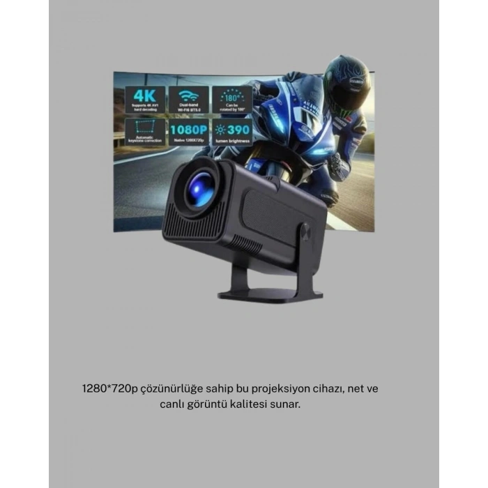 Android Projeksiyon Game Box – 1280x720p Hd Çözünürlük Bluetoothhdmı Ve Usb Girişli